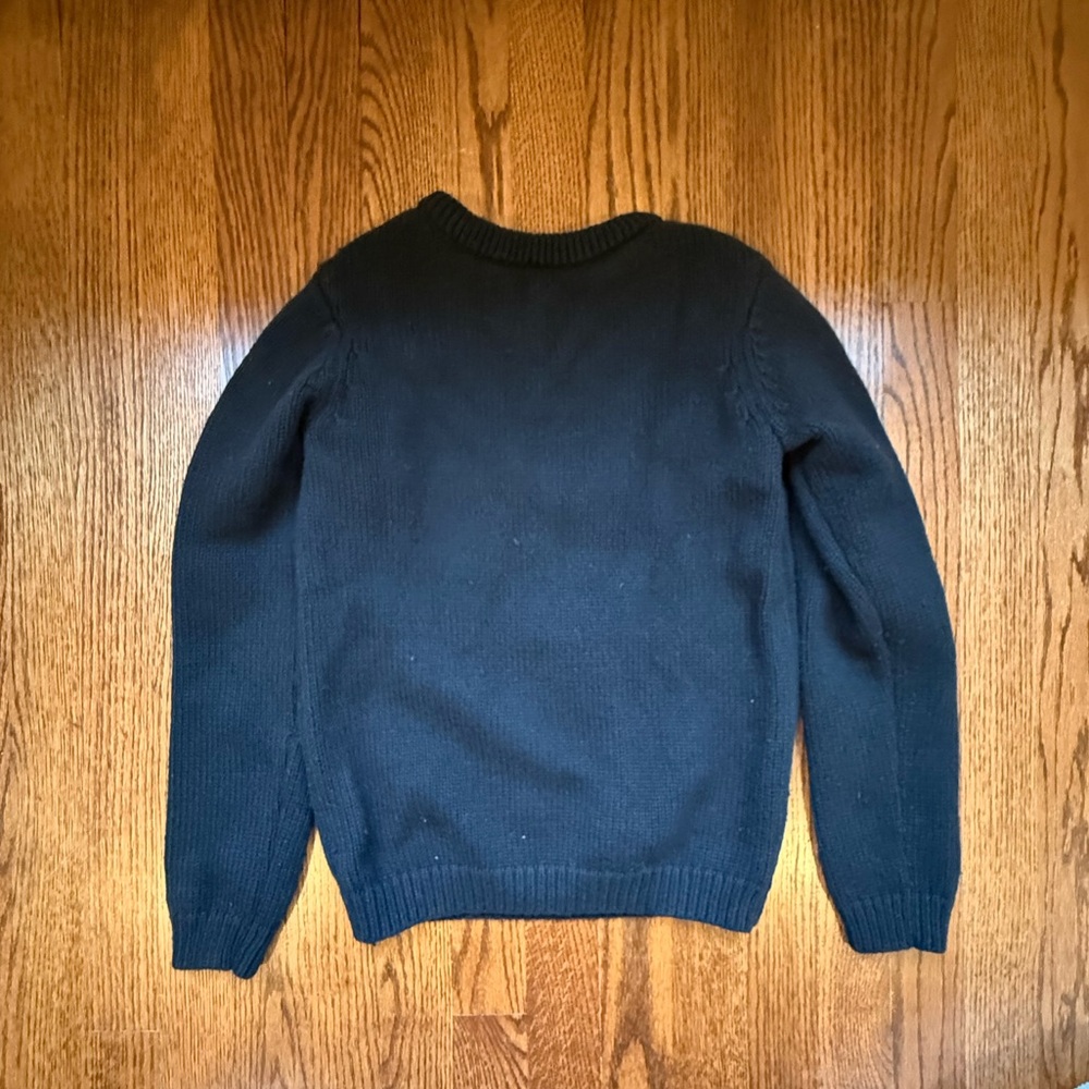 Hanna Andersson Embroidered Flower Knit Sweater Sz 140 10 Years - Picture 4 of 7